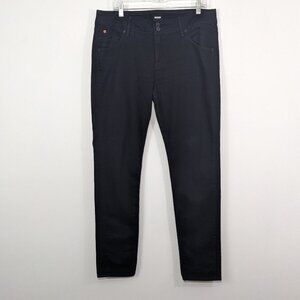 NEW Hudson Black Collin Flap Pockets Mid-Rise Skinny Jeans Sz 32